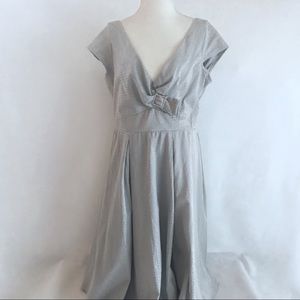 Rock steady silver swing dress